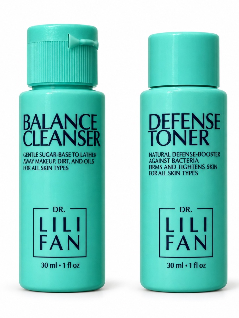 DR LILI FAN Probiotic Balance Cleanser & Defense Toner Mini Duo 30ml BRAND NEW